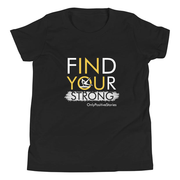 Gymnastics Guy's Find Your Strong Youth Short Sleeve T-Shirt