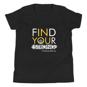 Meditation Find Your Strong Youth Short Sleeve T-Shirt