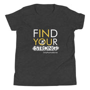 Skiing Find Your Strong Youth Short Sleeve T-Shirt