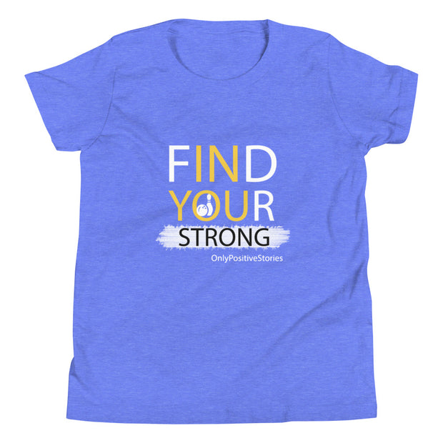 Bowling Find Your Strong Youth Short Sleeve T-Shirt