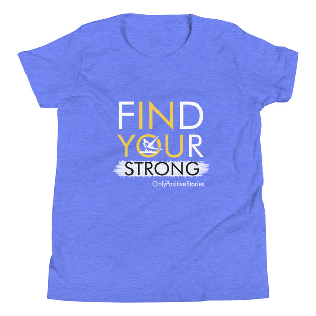 Gymnastics Guy's Find Your Strong Youth Short Sleeve T-Shirt