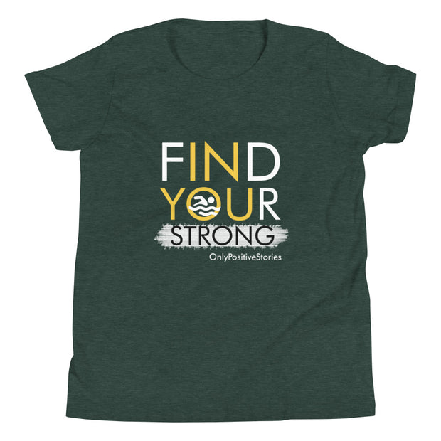 Swimming Find Your Strong Youth Short Sleeve T-Shirt