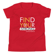 Gymnastics Girl's Find Your Strong Youth Short Sleeve T-Shirt