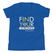 Soccer Find Your Strong Youth Short Sleeve T-Shirt